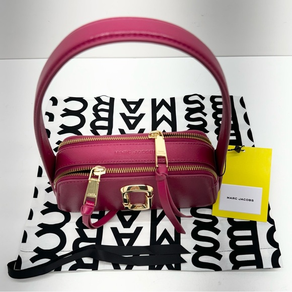 Marc Jacobs New With Tags Snapshot/Slingshot Lipstick Pink Leather Handb… - Picture 7 of 13